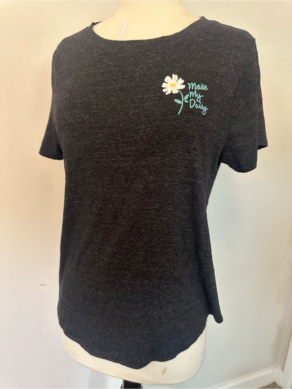 Old Navy Dark Gray V-Neck Tee